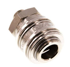 Nickel-plated Brass DN 7.2 (Euro) Air Coupling Socket G 1/8 inch Male