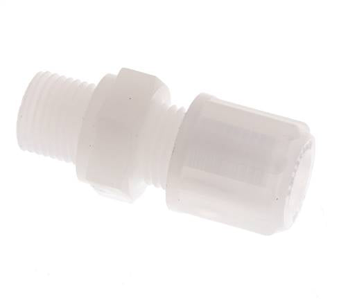 6x4mm & G1/8'' PVDF Straight Compression Fitting with Male Threads 10 bar