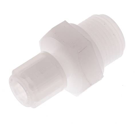 6x4mm & G3/8'' PVDF Straight Compression Fitting with Male Threads 10 bar