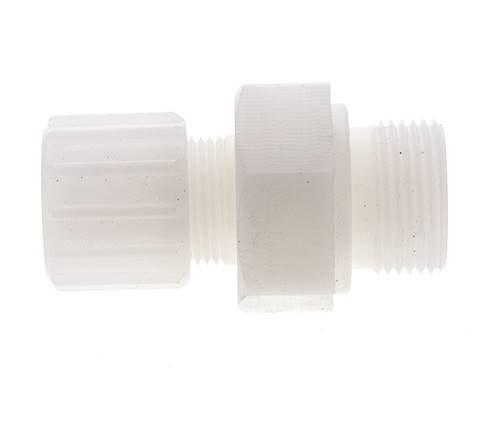 15x9mm & G3/4'' PVDF Straight Compression Fitting with Male Threads 10 bar PVC and PA