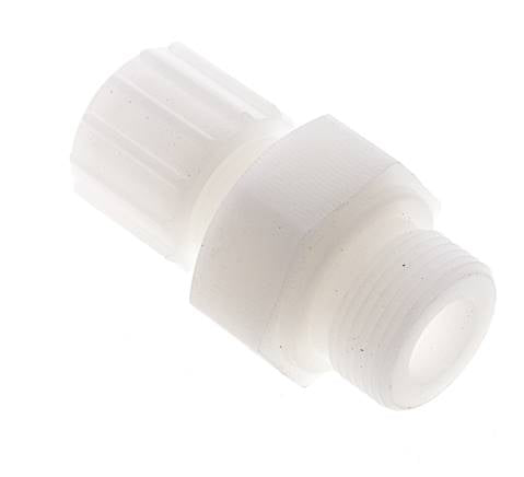15x9mm & G3/4'' PVDF Straight Compression Fitting with Male Threads 10 bar PVC and PA