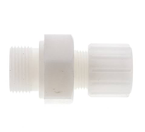15x9mm & G3/4'' PVDF Straight Compression Fitting with Male Threads 10 bar PVC and PA