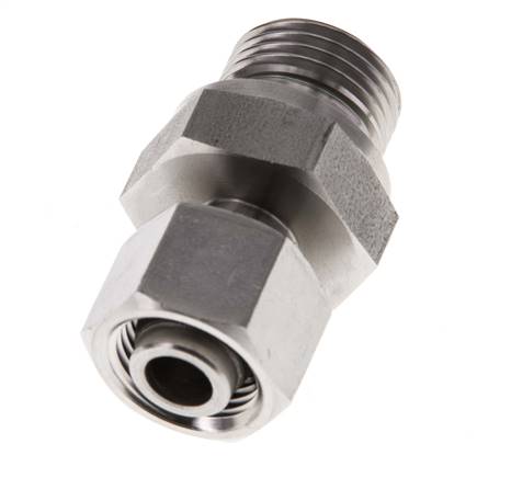 12L & G1/2'' Stainless Steel Straight Swivel with Male Threads 315 bar FKM Adjustable ISO 8434-1