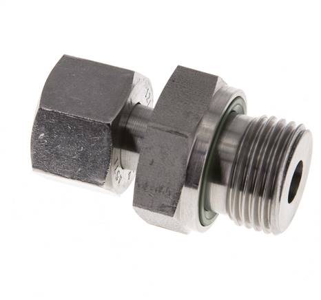 12L & G1/2'' Stainless Steel Straight Swivel with Male Threads 315 bar FKM Adjustable ISO 8434-1