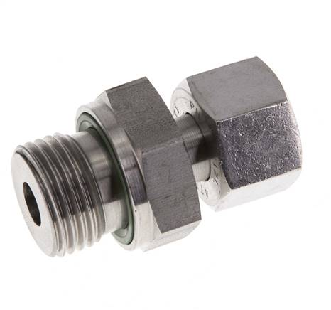 12L & G1/2'' Stainless Steel Straight Swivel with Male Threads 315 bar FKM Adjustable ISO 8434-1