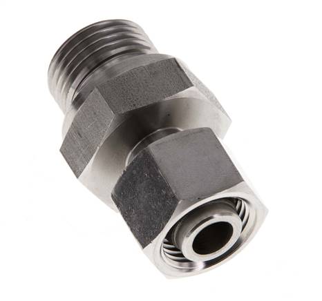 12L & G1/2'' Stainless Steel Straight Swivel with Male Threads 315 bar FKM Adjustable ISO 8434-1