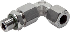 8L & M12x1.5 Stainless Steel Elbow Compression Fitting with Male Threads 315 bar Adjustable ISO 8434-1