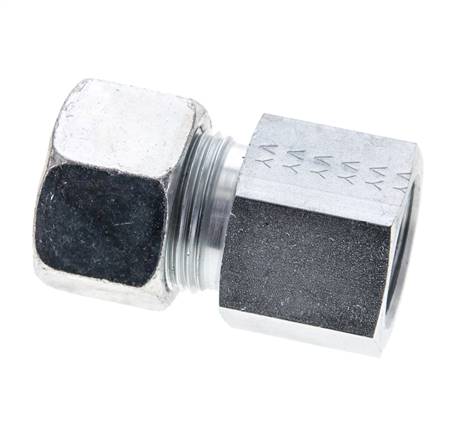 20S & M27x2 Zink plated Steel Straight Cutting Fitting with Female Threads 400 bar ISO 8434-1