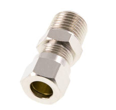 6LL & R1/4'' Nickel plated Brass Straight Cutting Fitting with Male Threads 100 bar ISO 8434-1 [2 Pieces]