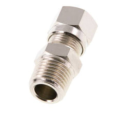 6LL & R1/4'' Nickel plated Brass Straight Cutting Fitting with Male Threads 100 bar ISO 8434-1 [2 Pieces]
