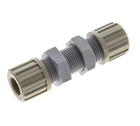 14x12mm PA Straight Compression Fitting Bulkhead 10 bar