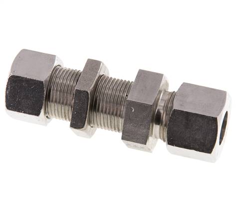 14S Stainless Steel Straight Cutting Fitting Bulkhead 630 bar ISO 8434-1