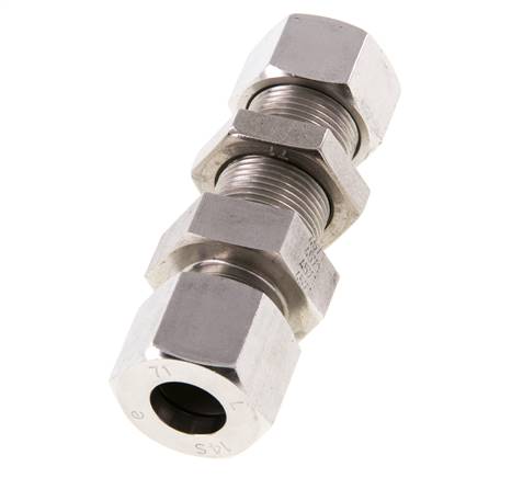 14S Stainless Steel Straight Cutting Fitting Bulkhead 630 bar ISO 8434-1