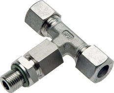 20S & M27x2 Stainless Steel T-Shape Tee Cutting Fitting with Male Threads 400 bar Adjustable ISO 8434-1