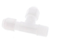 4x6mm & R1/4'' PP Right Angle Tee Hose Fitting with Male Threads 10bar/145psi [2 Pieces]