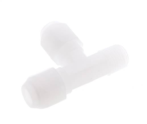 6x8mm & R1/4'' PP Right Angle Tee Hose Fitting with Male Threads 10bar/145psi [2 Pieces]