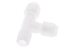 4x6mm & R1/4'' PP Right Angle Tee Hose Fitting with Male Threads 10bar/145psi [2 Pieces]