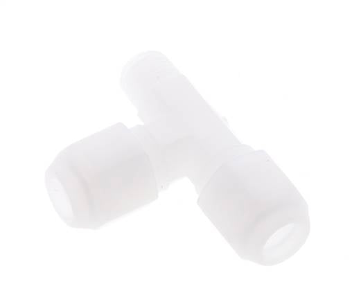 8x10mm & R1/4'' PP Right Angle Tee Hose Fitting with Male Threads 10bar/145psi [2 Pieces]