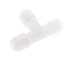 4x6mm & R1/4'' PP Right Angle Tee Hose Fitting with Male Threads 10bar/145psi [2 Pieces]