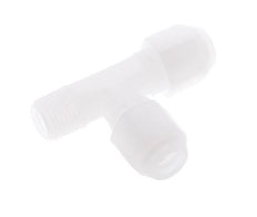 6x8mm & R1/4'' PP Right Angle Tee Hose Fitting with Male Threads 10bar/145psi [2 Pieces]