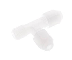 2x4mm & R1/8'' PP Right Angle Tee Hose Fitting with Male Threads 10bar/145psi [2 Pieces]
