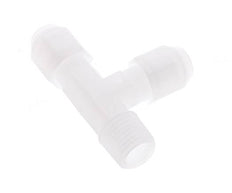 4x6mm & R1/4'' PP Right Angle Tee Hose Fitting with Male Threads 10bar/145psi [2 Pieces]