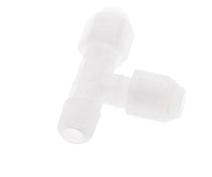 2x4mm & R1/8'' PP Right Angle Tee Hose Fitting with Male Threads 10bar/145psi [2 Pieces]