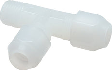 10x12mm & R3/8'' PP Right Angle Tee Hose Fitting with Male Threads 10bar/145psi