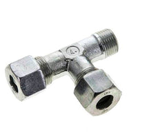 12S & M18x1.5 (con) Zink Plated Steel Right Angle Tee Cutting Fitting with Male Threads 630 bar ISO 8434-1