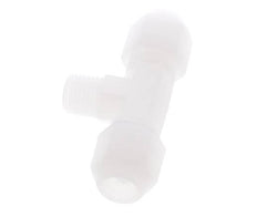 8x10mm & R1/4'' PVDF T-Shape Hose Fitting with Male Threads 10bar/145psi