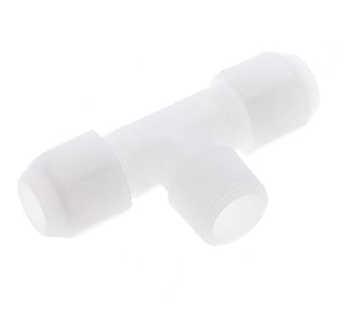 10x12mm & R1/2'' PP T-Shape Hose Fitting with Male Threads 10bar/145psi