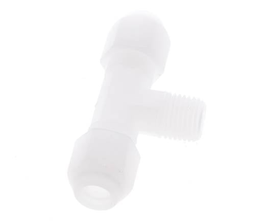 6x8mm & R1/4'' PP T-Shape Hose Fitting with Male Threads 10bar/145psi [2 Pieces]