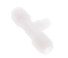 8x10mm & R1/4'' PVDF T-Shape Hose Fitting with Male Threads 10bar/145psi