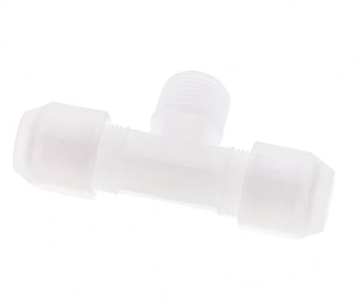 8x10mm & R3/8'' PP T-Shape Hose Fitting with Male Threads 10bar/145psi [2 Pieces]