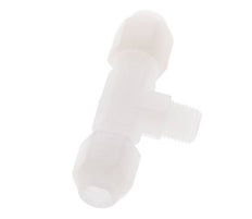4x6mm & R1/8'' PVDF T-Shape Hose Fitting with Male Threads 10bar/145psi