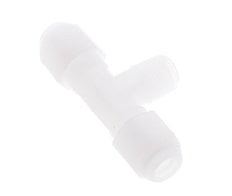 6x8mm & R1/4'' PP T-Shape Hose Fitting with Male Threads 10bar/145psi [2 Pieces]