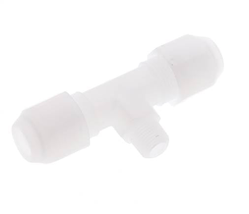 6x8mm & R1/8'' PP T-Shape Hose Fitting with Male Threads 10bar/145psi [2 Pieces]