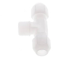 10x12mm & R1/2'' PVDF T-Shape Hose Fitting with Male Threads 10bar/145psi