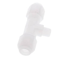 6x8mm & R1/8'' PP T-Shape Hose Fitting with Male Threads 10bar/145psi [2 Pieces]