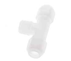 8x10mm & R3/8'' PP T-Shape Hose Fitting with Male Threads 10bar/145psi [2 Pieces]