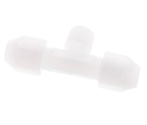 2x4mm & R1/8'' PP T-Shape Hose Fitting with Male Threads 10bar/145psi [2 Pieces]