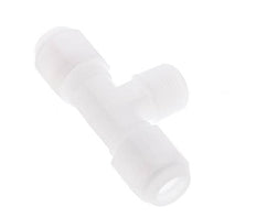 8x10mm & R3/8'' PP T-Shape Hose Fitting with Male Threads 10bar/145psi [2 Pieces]