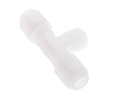 8x10mm & R3/8'' PVDF T-Shape Hose Fitting with Male Threads 10bar/145psi