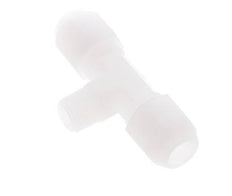 8x10mm & R1/4'' PVDF T-Shape Hose Fitting with Male Threads 10bar/145psi