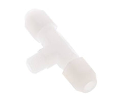 4x6mm & R1/8'' PVDF T-Shape Hose Fitting with Male Threads 10bar/145psi