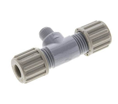 8x6mm & G1/8'' PA T-Shape Tee Compression Fitting with Male Threads 10 bar [2 Pieces]