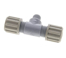 8x6mm & G1/8'' PA T-Shape Tee Compression Fitting with Male Threads 10 bar [2 Pieces]