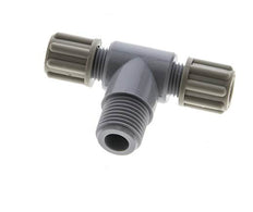 6x4mm & G1/4'' PA T-Shape Tee Compression Fitting with Male Threads 10 bar [2 Pieces]