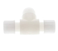 10x8mm & G1/2'' PVDF T-Shape Tee Compression Fitting with Male Threads 10 bar
