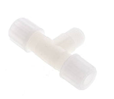 8x6mm & G1/4'' PVDF T-Shape Tee Compression Fitting with Male Threads 10 bar